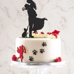 Couple De Maries Avec Chat Metal Noir