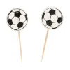 Cupcake Toppers Ballon De Foot (X 25)