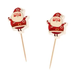 Cupcake Toppers Pere Noël (X12)