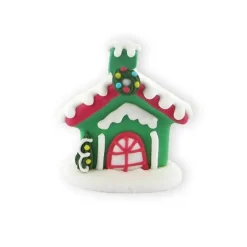 Décors Comestibles Chalet De Noël (X24)