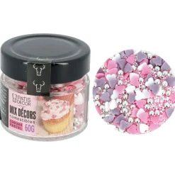 Décors Comestibles Coeurs Pastel Assortis Patisdecor 80 G