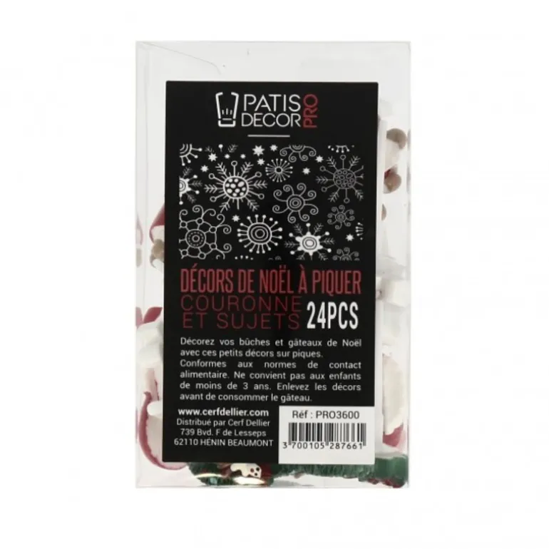 Décors De Noël Assortis En Résine Theme 1 (X24)