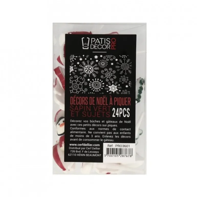 Décors De Noël Assortis En Résine Theme 2 (X24)