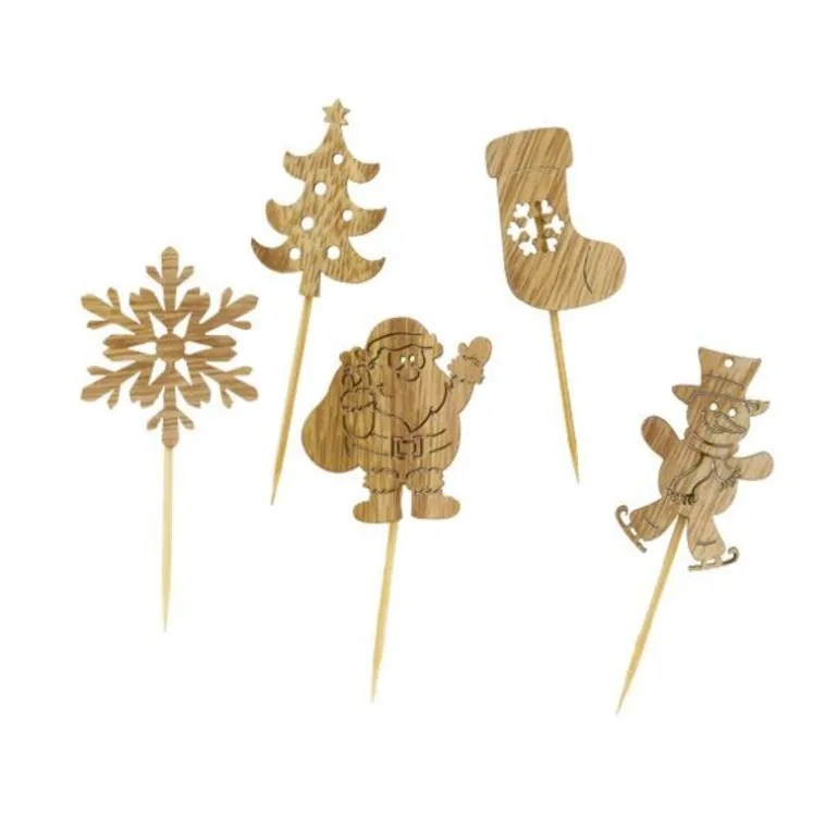 Décors De Noël En Bois Vintage (X10)