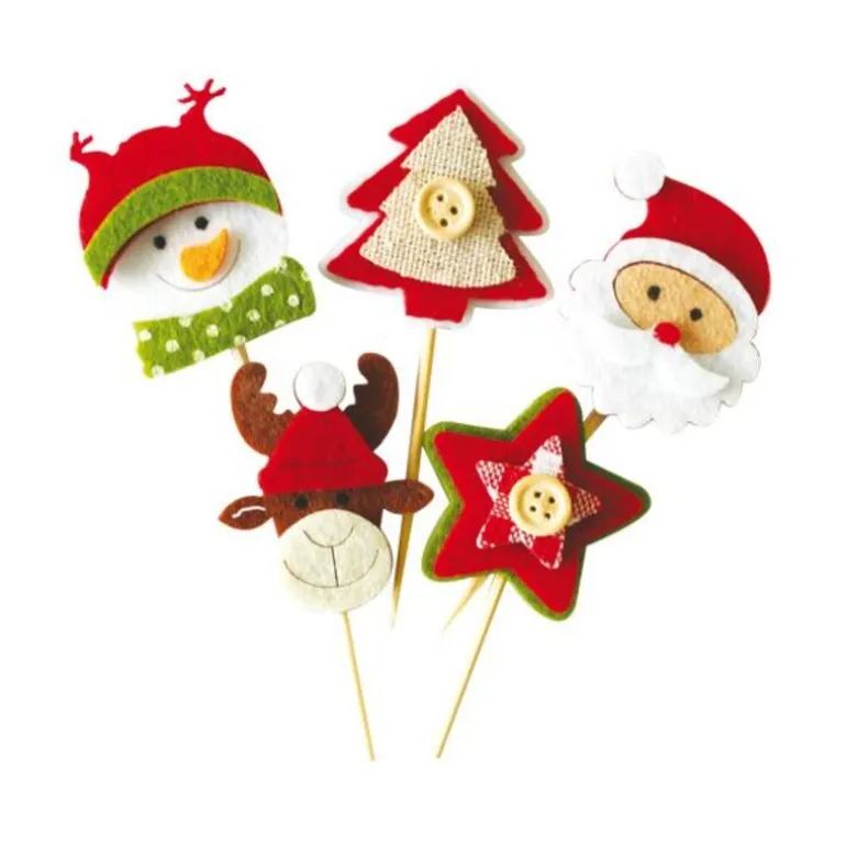 Décors De Noël En Feutrine Theme 2 (X10)