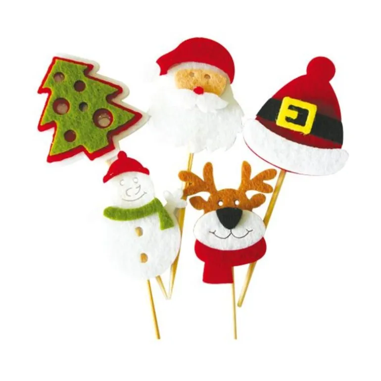 Décors De Noël En Feutrine Theme 1 (X10)