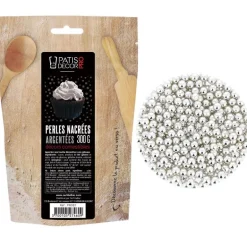 Décors Perles Argentees Comestibles Patisdecor Pro 300 G