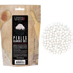 Décors Perles Blanches Comestibles Patisdecor Pro 300 G