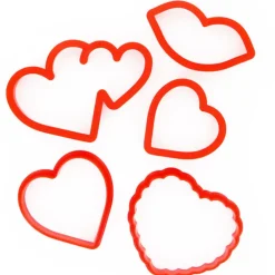 Découpoirs Coeurs Plastique Assortis (X 5)