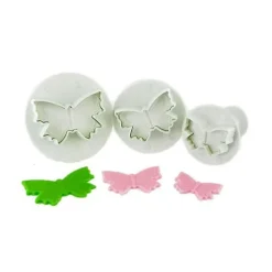 Découpoirs Éjecteurs Papillons Assortis Patisdecor (X 3)