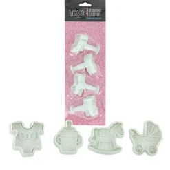 Découpoirs Éjecteurs Theme Bebe Patisdecor (X 4)