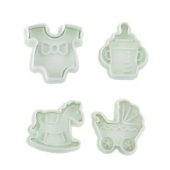 Découpoirs Éjecteurs Theme Bebe Patisdecor (X 4)