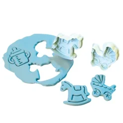 Découpoirs Éjecteurs Theme Bebe Patisdecor (X 4)