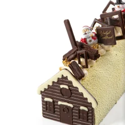 Embouts De Bûches Chocolat Noir / Blanc Chalet (X40)