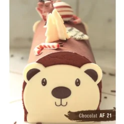 Embouts De Bûches En Chocolat Blanc Tete D'Ours (X54)