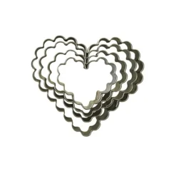 Emporte-Piece Coeurs Canneles (X 4)