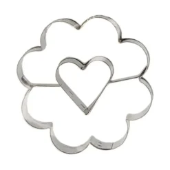 Emporte-Piece Fleur Coeur Central 5 Cm