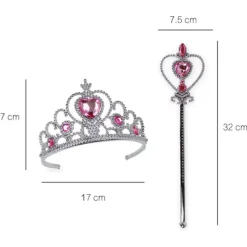 Ensemble Couronne Et Baguette De Princesse