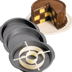 Ensemble Moules À Gâteaux Damier Wilton