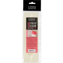 Gelatine Bovine En Feuilles Patisdecor (X10)