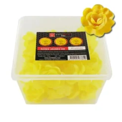 Grandes Roses Jaunes En Azyme Patisdecor Pro (X40)