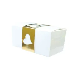 Kit Ballotin Blanc / Or Patisdecor (X 2)