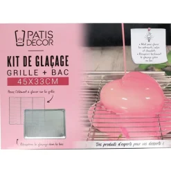 Kit De Glacage Grille + Bac 45 X 33 Cm