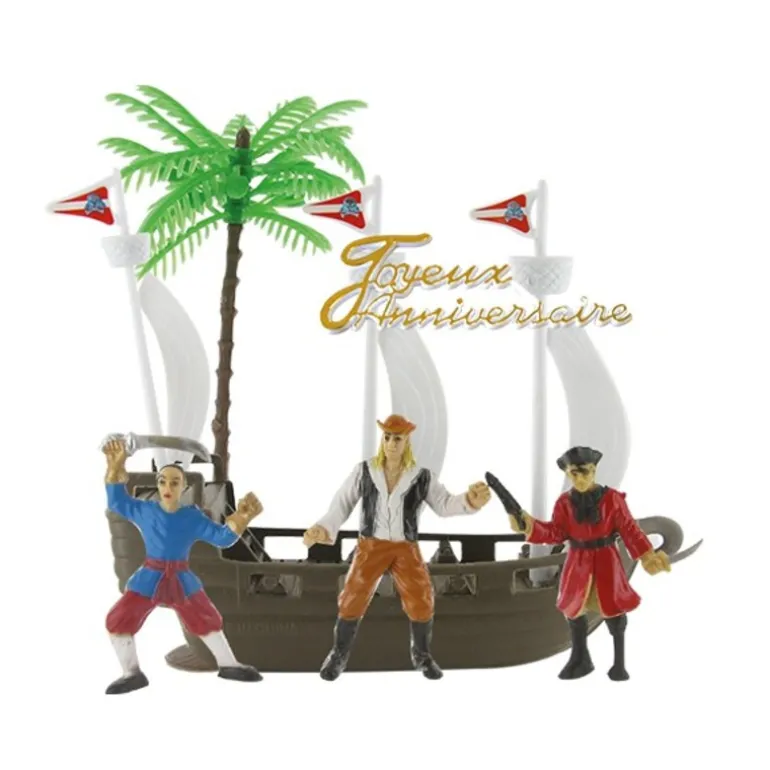 Kit Decor Gateau Bateau De Pirates
