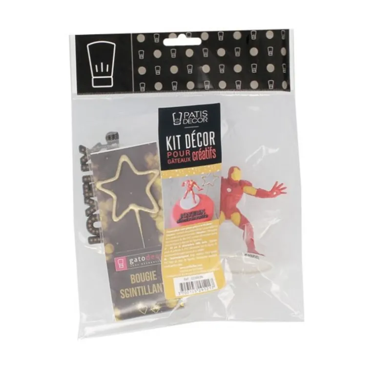 Kit Decor Gateau Iron Man
