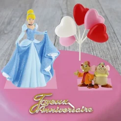 Kit Decor Gateau Princesse A La Pantoufle De Verre