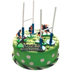 Kit Decor Gateau Rugby