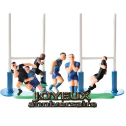 Kit Decor Gateau Rugby