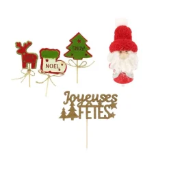 Kit Decor Noël Feutrine Rouge