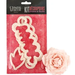 Kit Decoupoir Pivoine Et Feuille Patisdecor