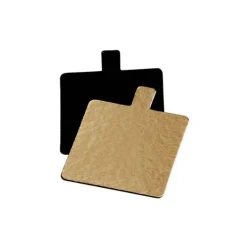 Languette Carre Carton Or / Noir 7 Cm (X 200)