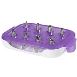 Malette De Douilles Wilton Debutant (8 Douilles Et Une Boite De Rangement)