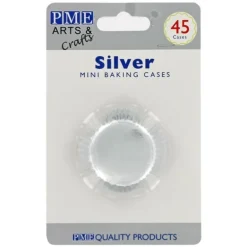 Mini-Caissettes Aluminium Argentees Pme (X45)