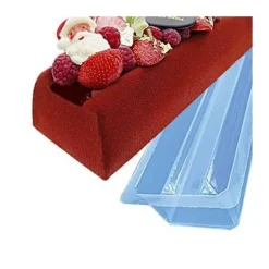 Moule A Bûche Fond Plat En Pvc (X12)