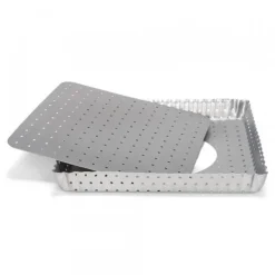 Moule A Tarte Rectangulaire Antiadhesif Perfore Avec Fond Amovible