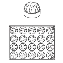 Moule Mini Tarte 3D Marrons Pavoni