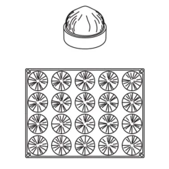 Moule Mini Tarte 3D Noisettes Pavoni