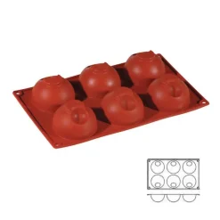 Moule Silicone 6 Demi-Spheres