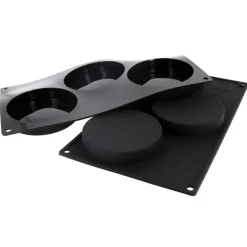 Moule Silicone 3 Empreintes Rondes 10 Cm