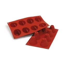 Moule Silicone 8 Grands Cones Savarins