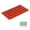 Moule Silicone 28 Mini Savarins Carres
