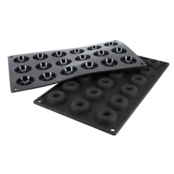 Moule Silicone 18 Mini-Savarins 4 Cm