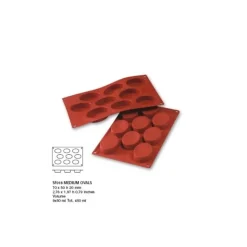 Moule Silicone 9 Ovales 70X50 Mm