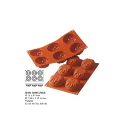 Moule Silicone 6 Tournesols