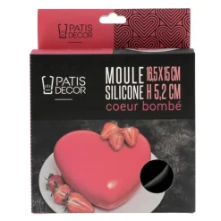 Moule Silicone Coeur Bombe