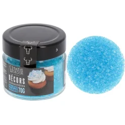 Paillettes Alimentaires Bleues Patisdecor